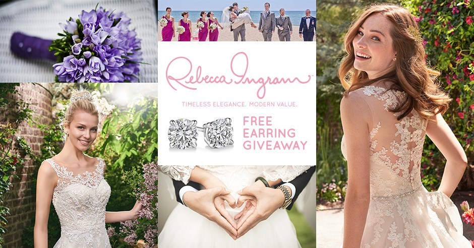 7 Reasons Brides Can’t Miss The Rebecca Ingram Wedding Dress Event &amp; Free Earring Giveaway. Desktop Image